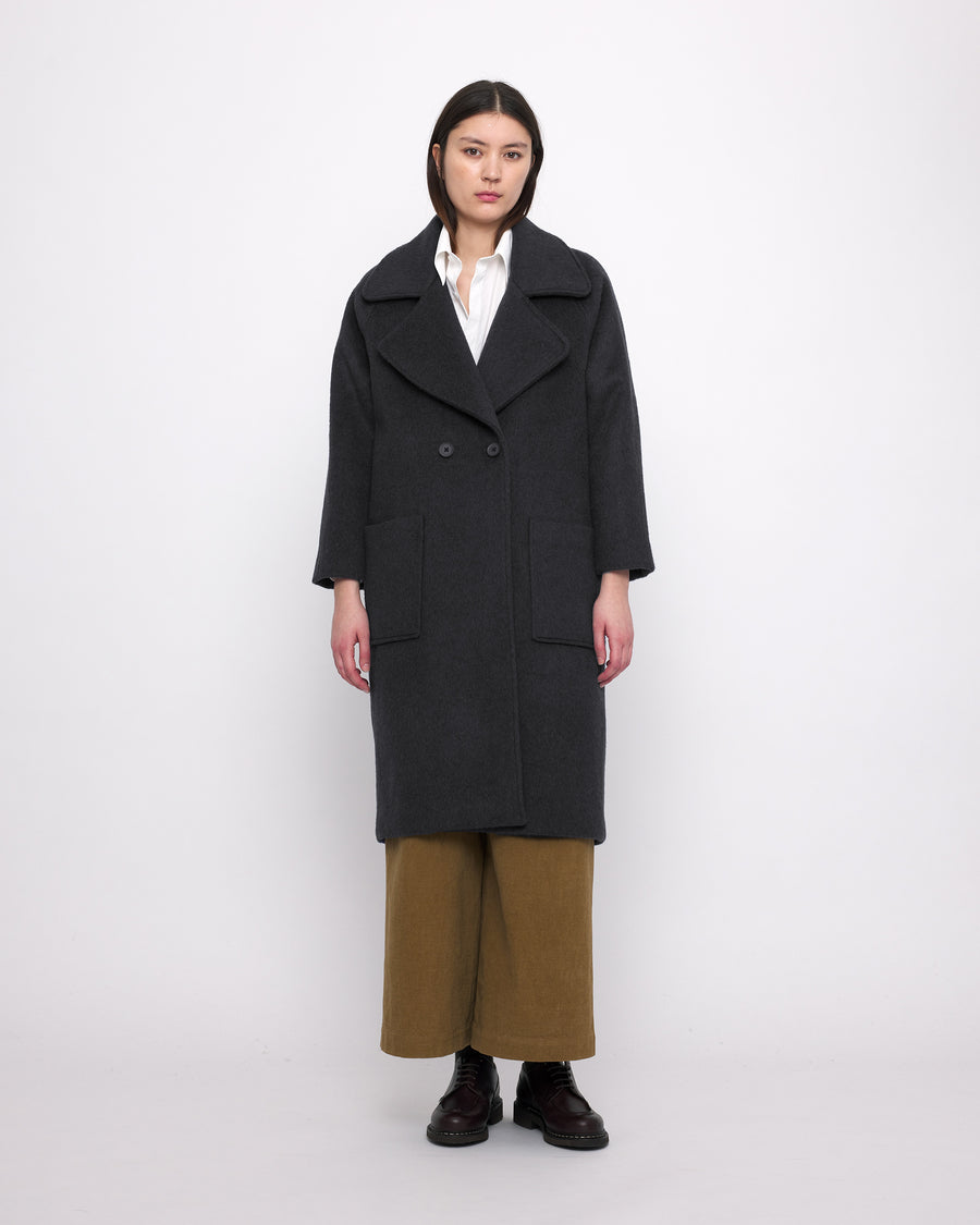 Classic Wool Coat - FW24 - Charcoal