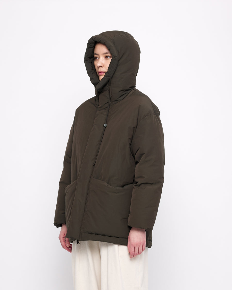 Hooded Puffer - FW24 - Olive Brown