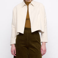 Signature 3/4 Cropped Shirt - Heavy Canvas Edition - Off-White