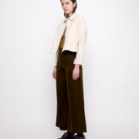 Signature 3/4 Cropped Shirt - Heavy Canvas Edition - Off-White