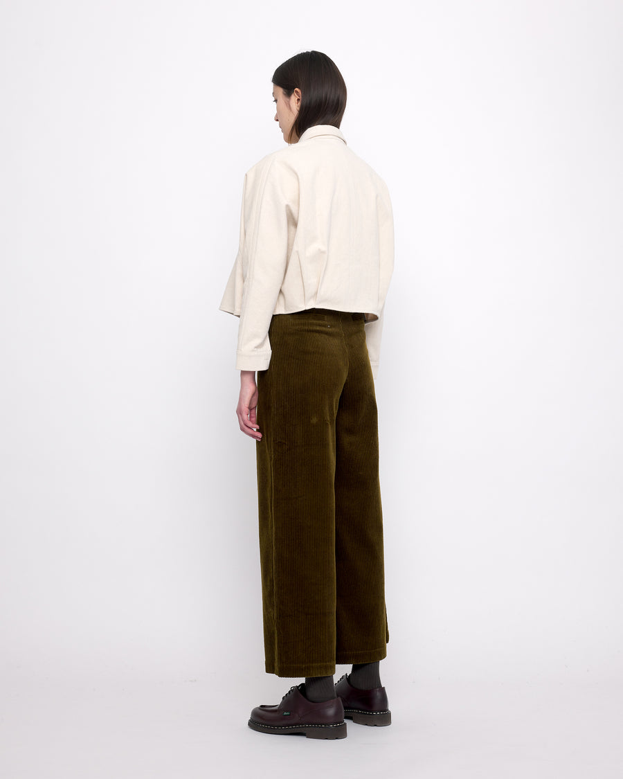 Signature 3/4 Cropped Shirt - Heavy Canvas Edition - Off-White