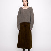 Chunky Cropped Sweater - FW24 - Umber