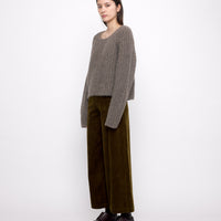 Chunky Cropped Sweater - FW24 - Umber