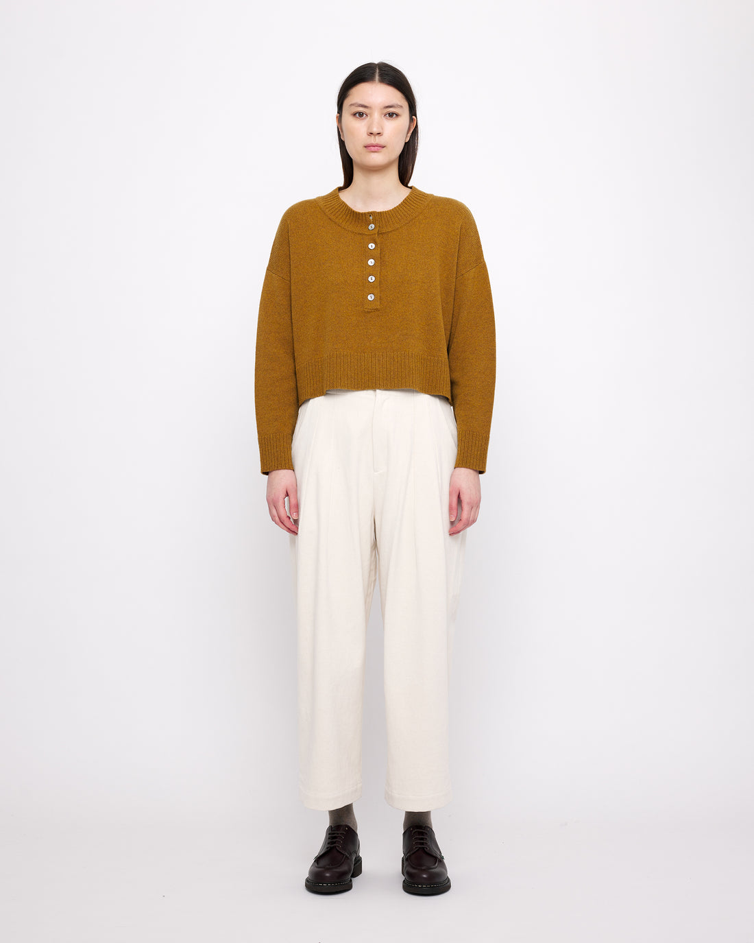 Signature Pleated Trouser - Heavy Canvas Edition - Off-White