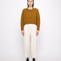 Signature Pleated Trouser - Heavy Canvas Edition - Off-White