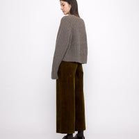 Chunky Cropped Sweater - FW24 - Umber