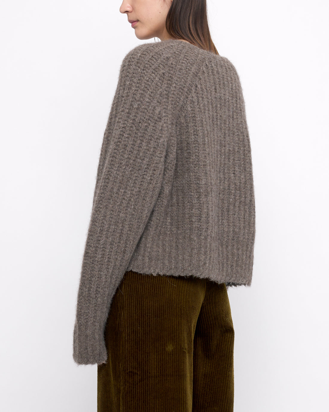 Chunky Cropped Sweater - FW24 - Umber