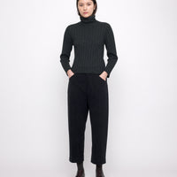 Yak Ribbed Roll Neck - FW24 - Charcoal