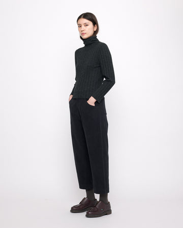 Yak Ribbed Roll Neck - FW24 - Charcoal