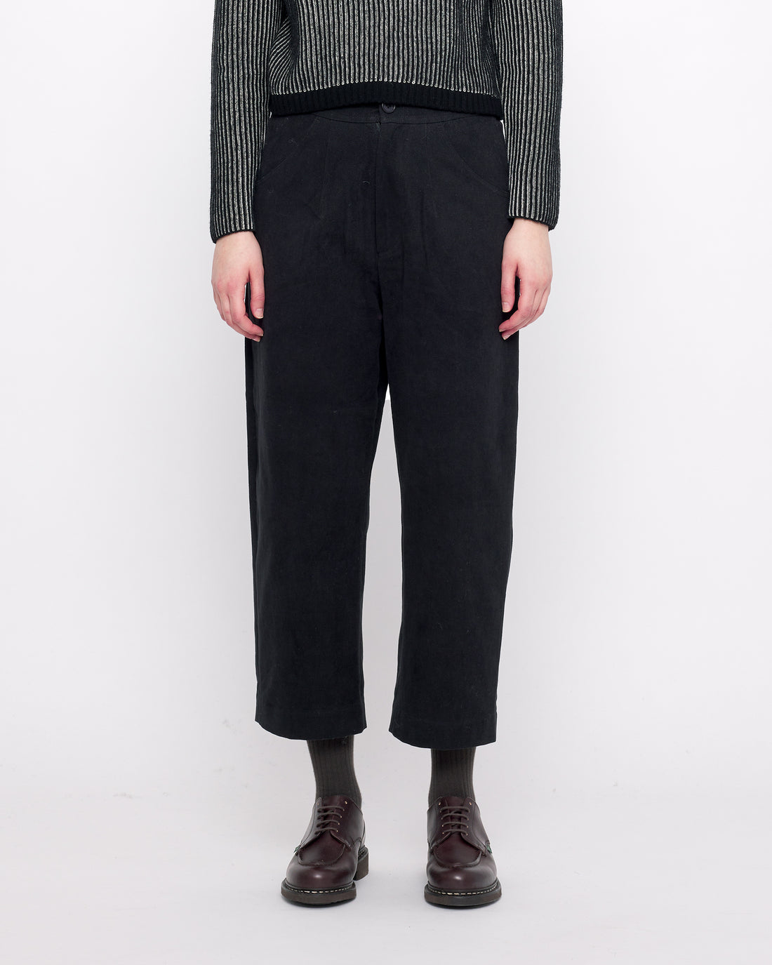 Signature Curve Legged Trouser - Heavy Canvas Edition - Black