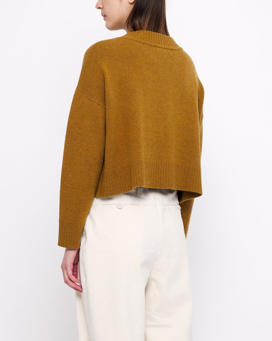 Relaxed Cropped Pull-Over - FW24 - Mustard