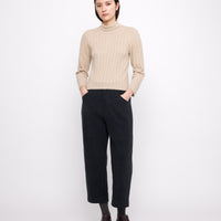 Yak Ribbed Roll Neck - FW24 - Desert Sand