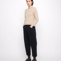 Yak Ribbed Roll Neck - FW24 - Desert Sand