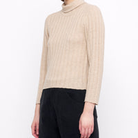 Yak Ribbed Roll Neck - FW24 - Desert Sand