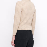 Yak Ribbed Roll Neck - FW24 - Desert Sand