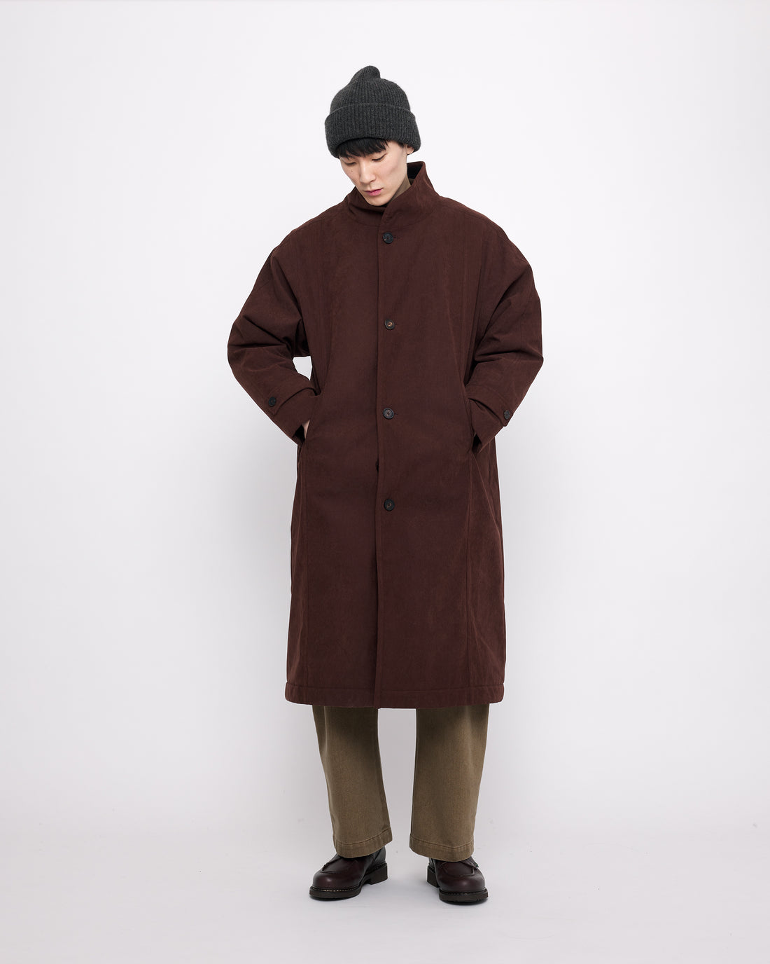 Padded Fleece Coat - FW24 - Chestnut