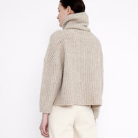 Chunky Turtleneck Sweater - FW23 - Light Taupe
