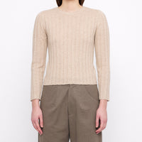 Yak Ribbed Long Sleeves- FW24 - Desert Sand