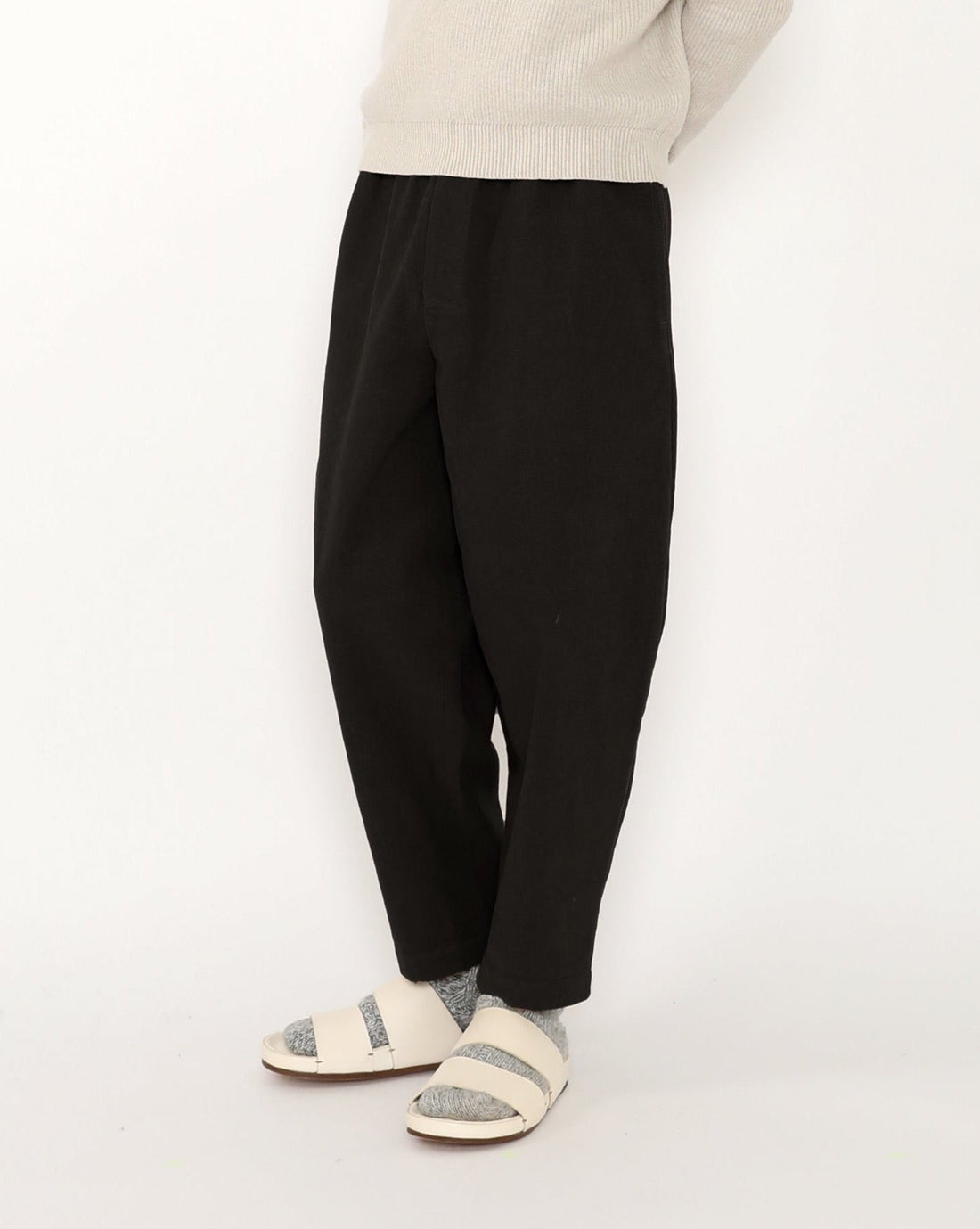 Signature Elastic Pull-Up Trouser - Heavy Canvas Edition - Black