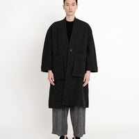 Pocket Long Coat - FW23 - Heather Charcoal