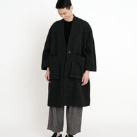 Pocket Long Coat - FW23 - Heather Charcoal