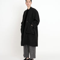 Pocket Long Coat - FW23 - Heather Charcoal