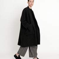 Pocket Long Coat - FW23 - Heather Charcoal