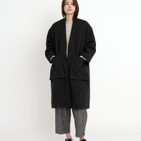 Pocket Long Coat - FW23 - Heather Charcoal