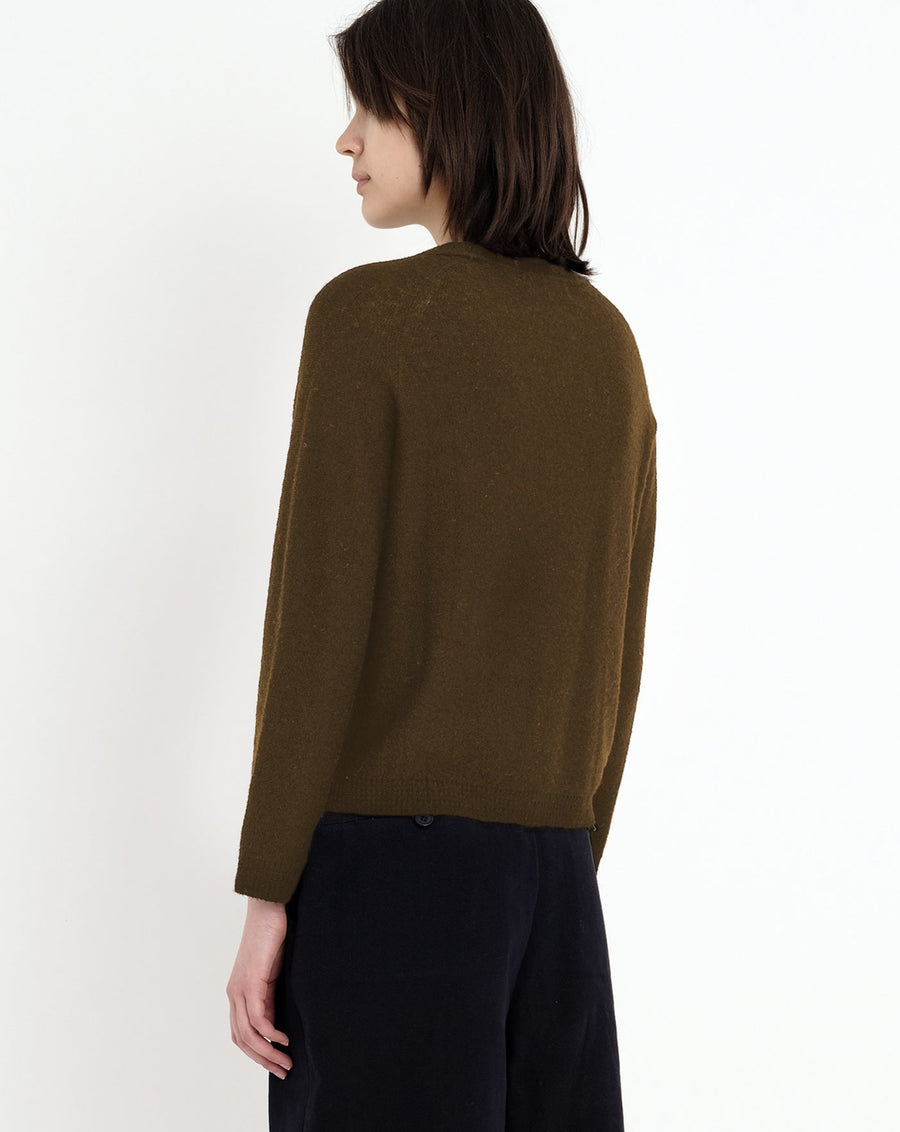Molly Long Sleeves Cropped Sweater - FW23 - Kelp