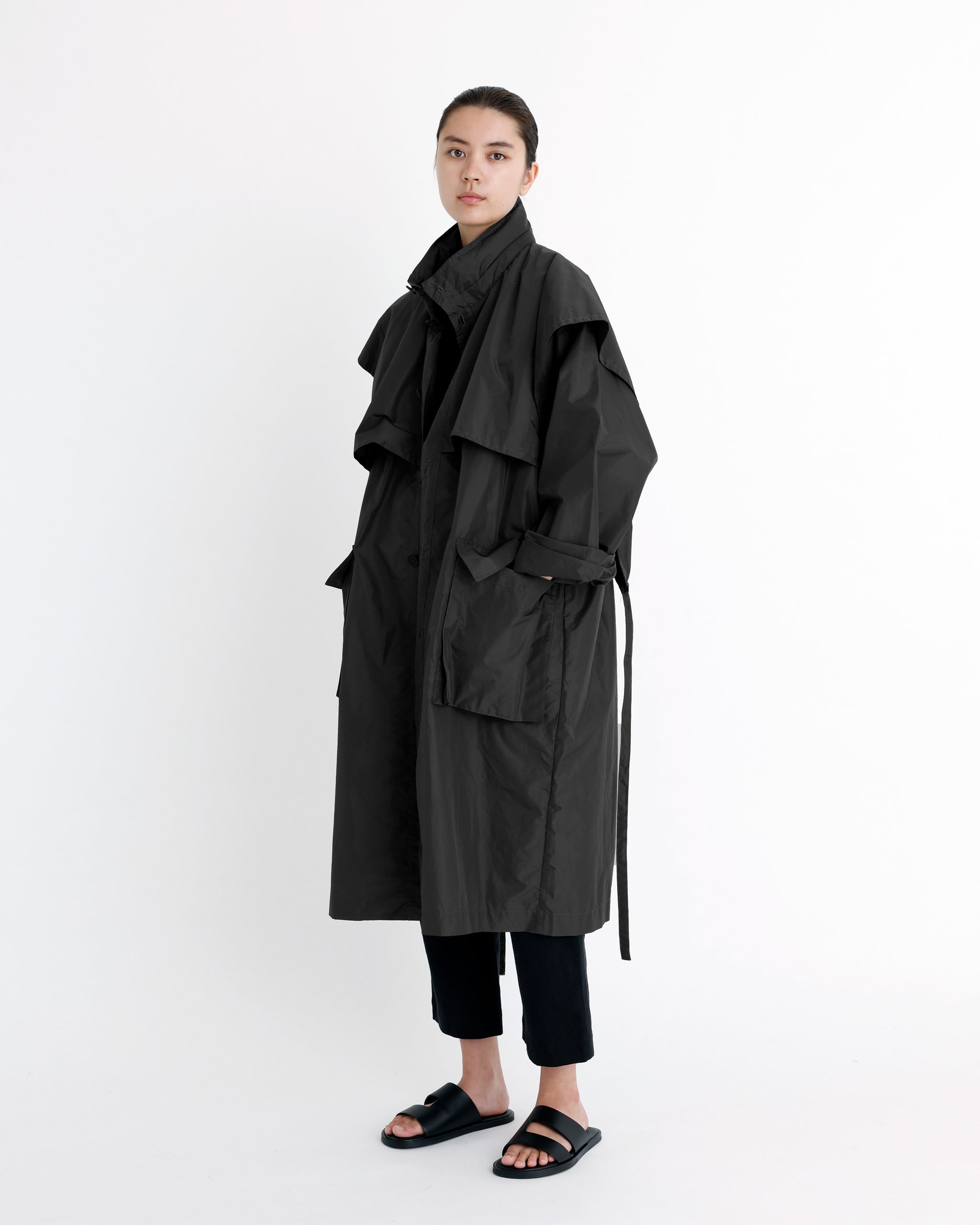 Packable Rain Trench - SS24 - Black – 7115 by Szeki