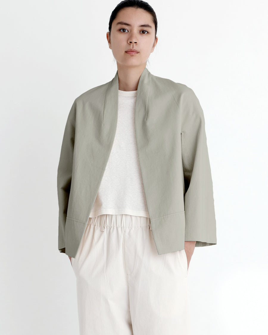 Deconstructed Short Jacket - SS23 - Pistachio Gray