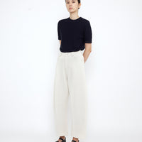 Relaxed Curve Legged Trouser - SS25 - Off-White