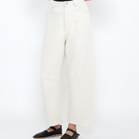 Relaxed Curve Legged Trouser - SS25 - Off-White