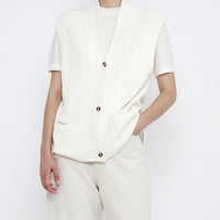 Vest Cardigan - SS25 - White