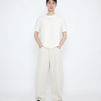 Relaxed Curve Legged Trouser - SS25 - Off-White