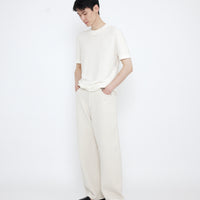 Relaxed Curve Legged Trouser - SS25 - Off-White