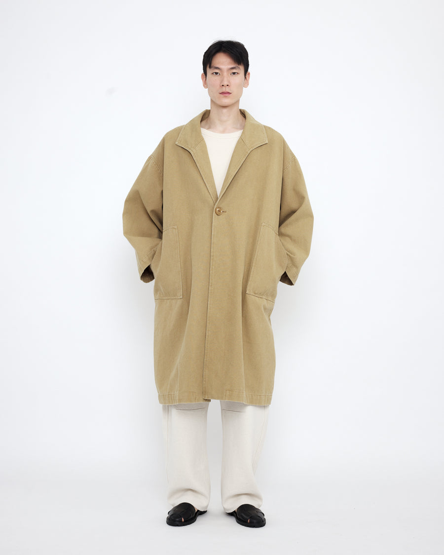 Spring Lapel Coat - SS25 - Washed Kelp