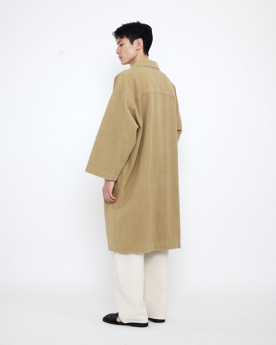 Spring Lapel Coat - SS25 - Washed Kelp