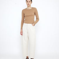 Longsleeves Ribbed Fine Knit - SS25 - Clay