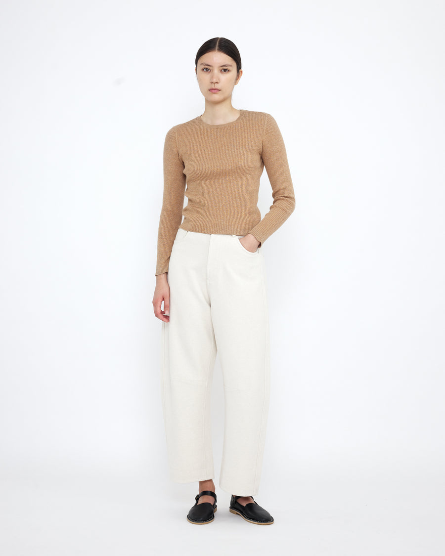 Longsleeves Ribbed Fine Knit - SS25 - Clay