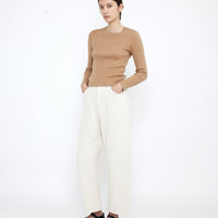 Longsleeves Ribbed Fine Knit - SS25 - Clay