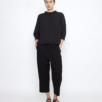 Mid-Poet Mockneck Sweater - SS25 - Charcoal