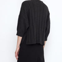 Mid-Poet Mockneck Sweater - SS25 - Charcoal