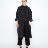 Spring Lapel Coat - SS25 - Washed Black