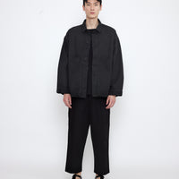 Signature Panel Pockets Shirt Jacket - Spring Edition - Washed Black