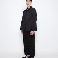 Signature Panel Pockets Shirt Jacket - Spring Edition - Washed Black