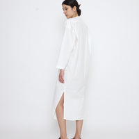 V-Neck Cocoon Midi Dress - SS25 - Off-White