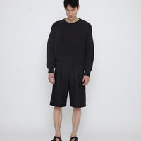 Signature Poet Sleeves Sweater - Charcoal