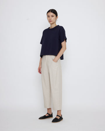Signature Cropped Tee - Cotton Edition - Navy