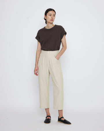 Signature Curve Legged Trouser - Spring Edition - Cream